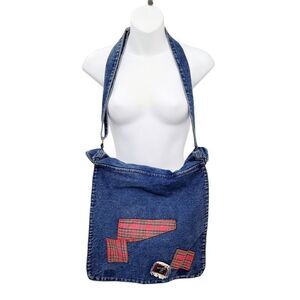 Vintage 90s Jean Crossbody Bag